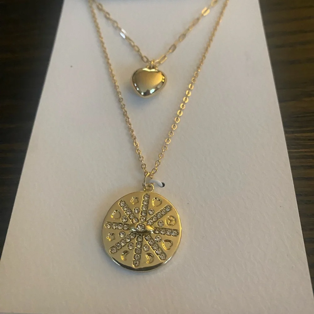 NEW Jessica Simpson gold necklace.
